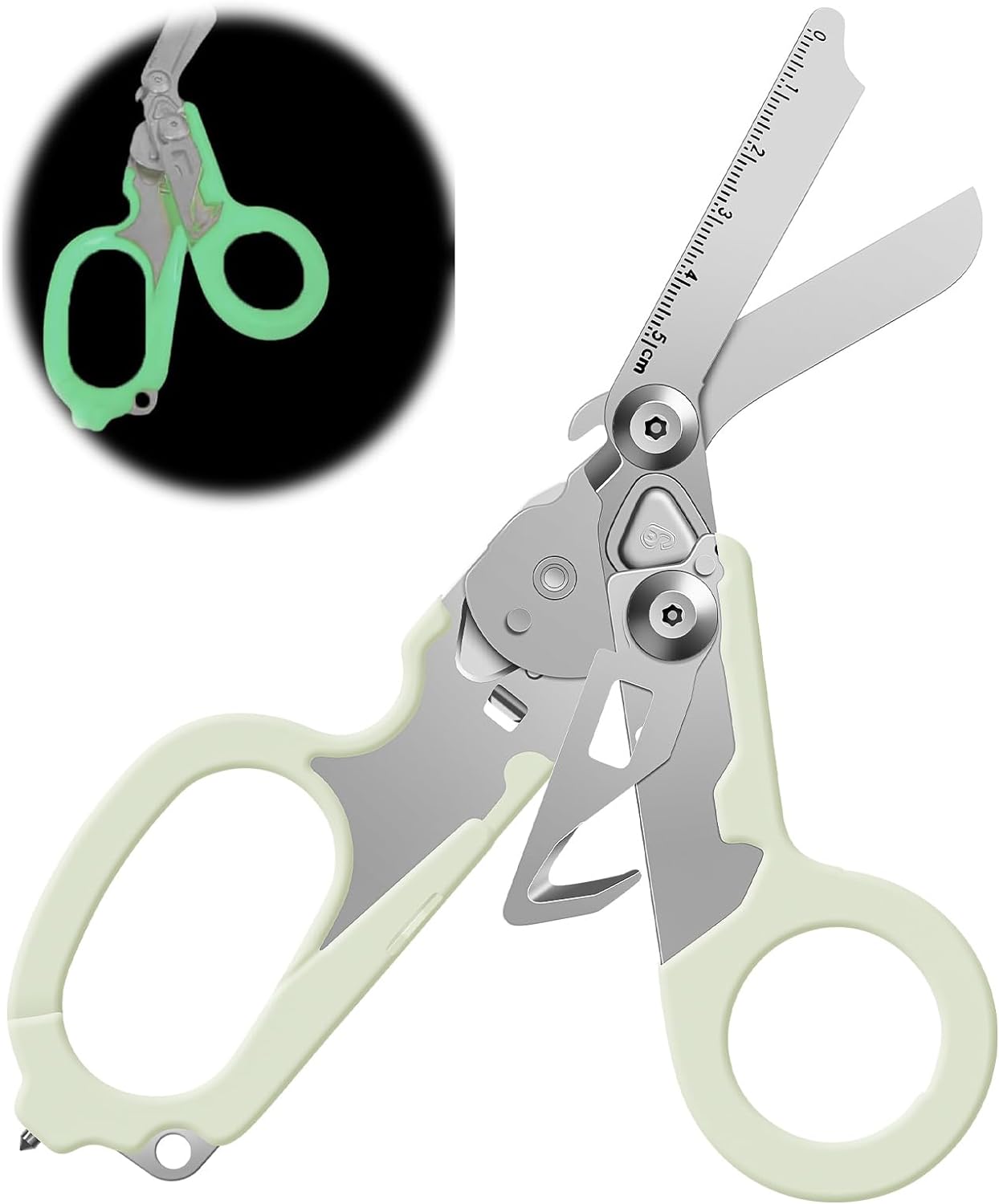 frmingzhao Emergency Shears with Strap Cutter and Glass Breaker Stainl – My  Store